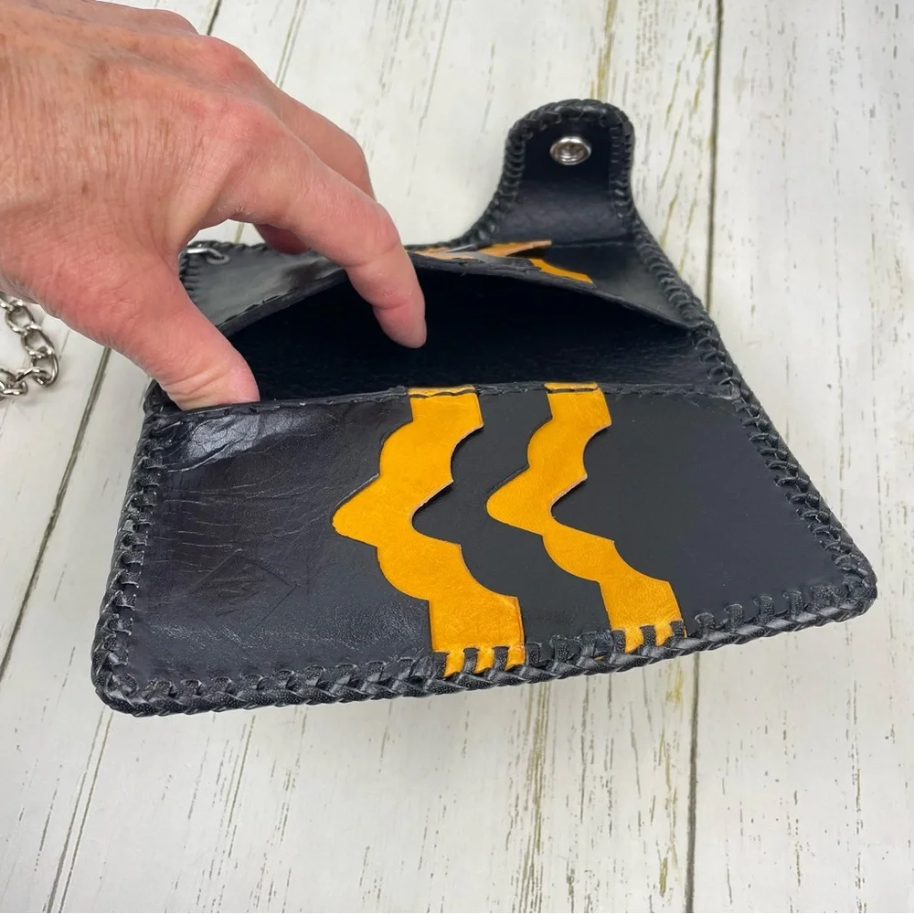 Genuine‎ Leather Custom Biker Wallet